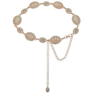 Western Belts For Woman Cowgirl Metal Concho Chain Belts For Dresses Jeans🥳